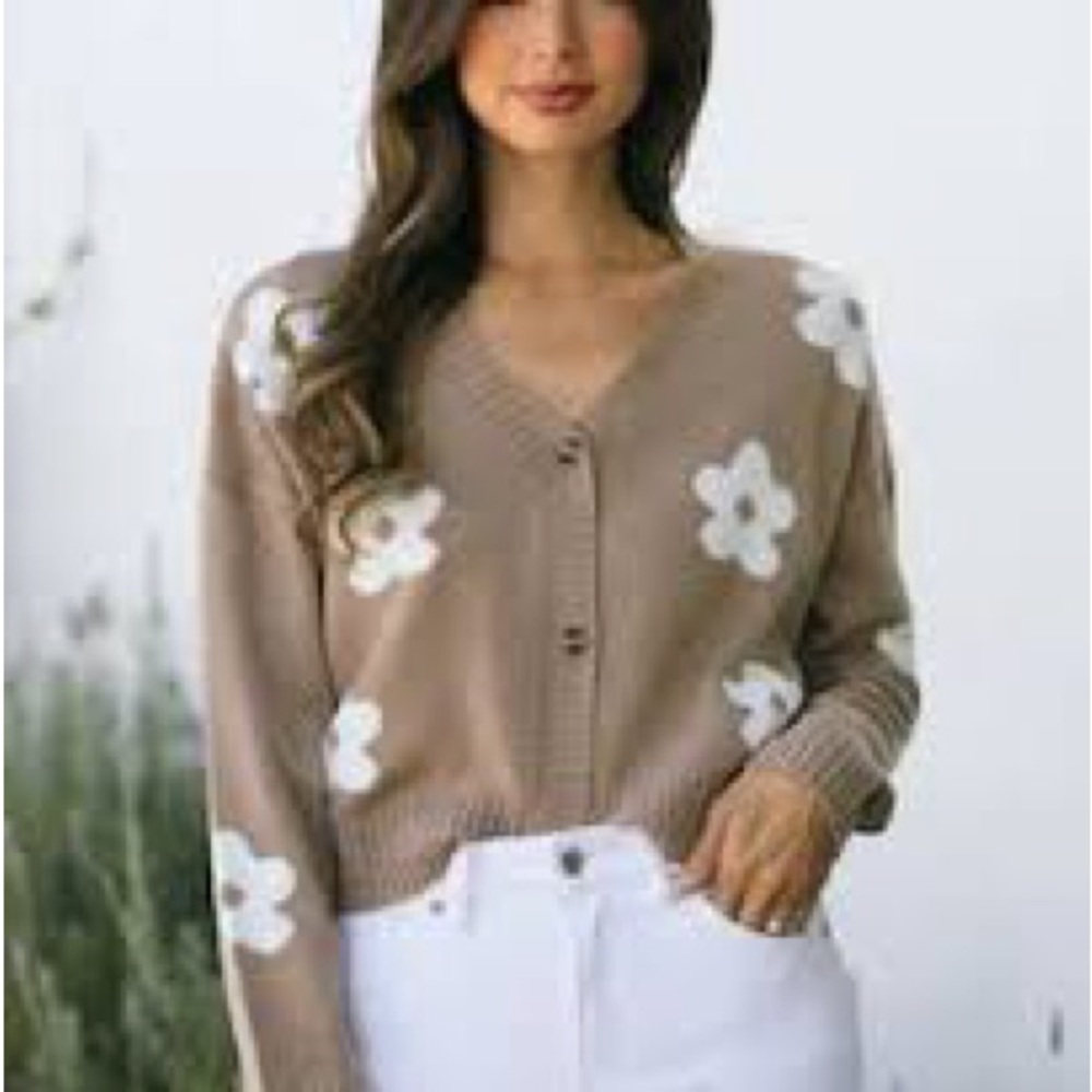 Nikka K Floral Button Up Cardigan